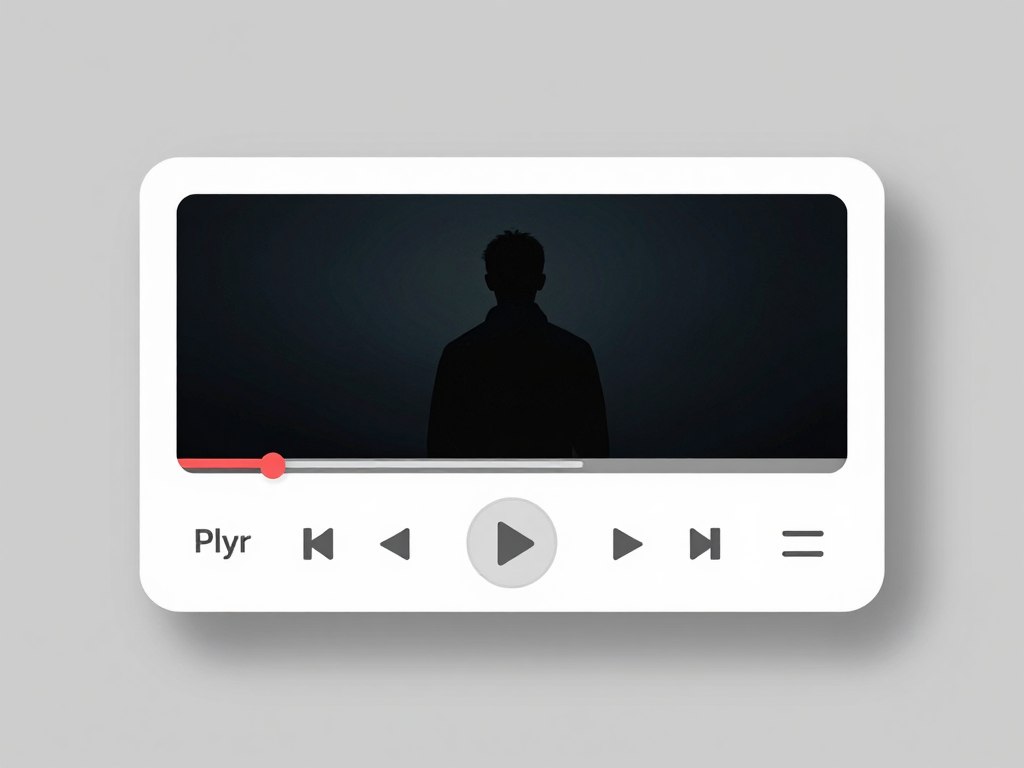 Plyr video player clean interface