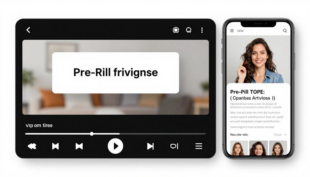 Video ad placement examples in movie player