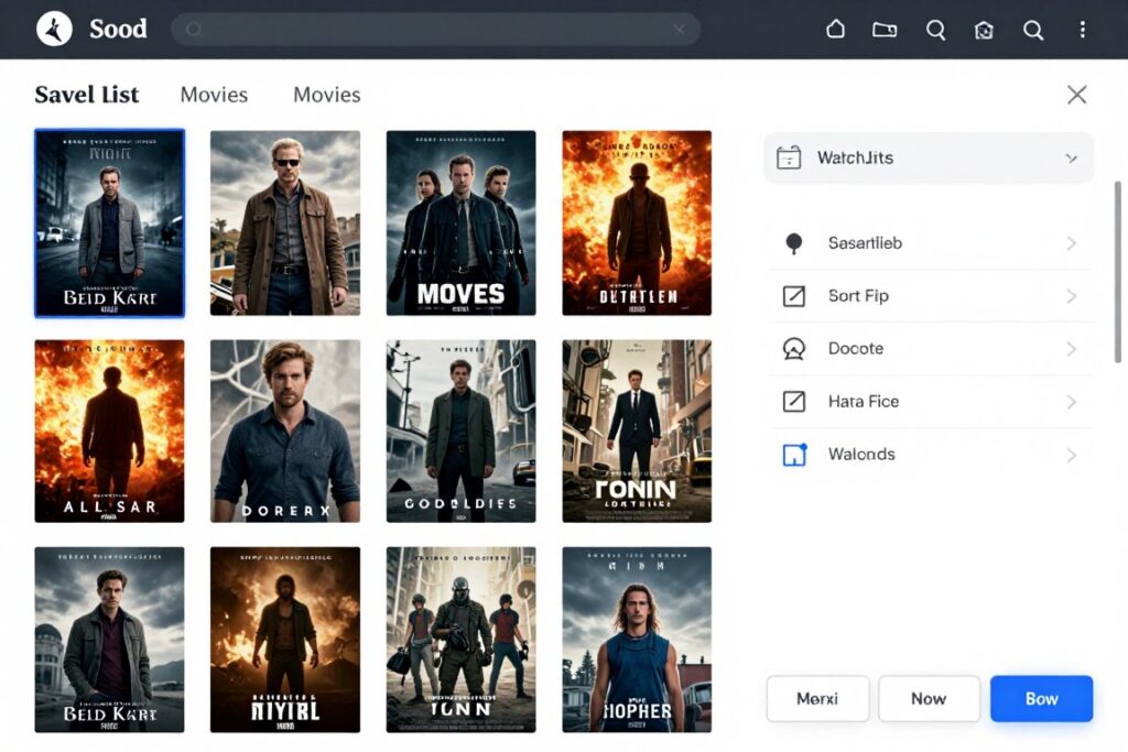 Watchlist management page with sorting options