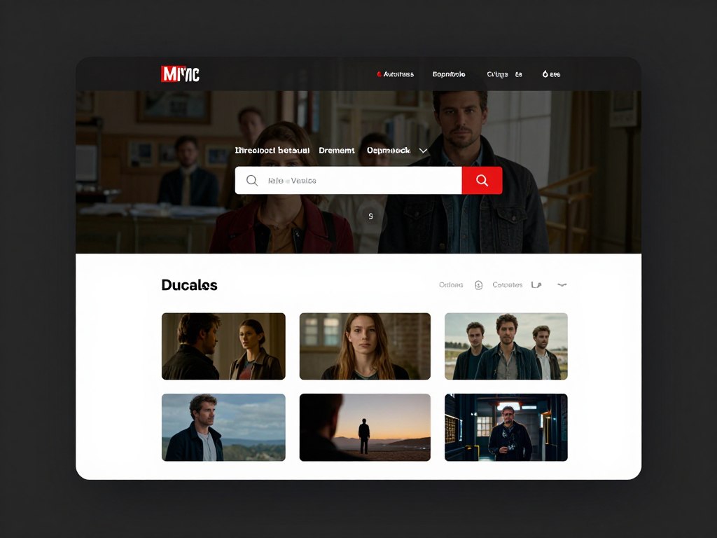 movie website interface elements breakdown showing navigation and layout components